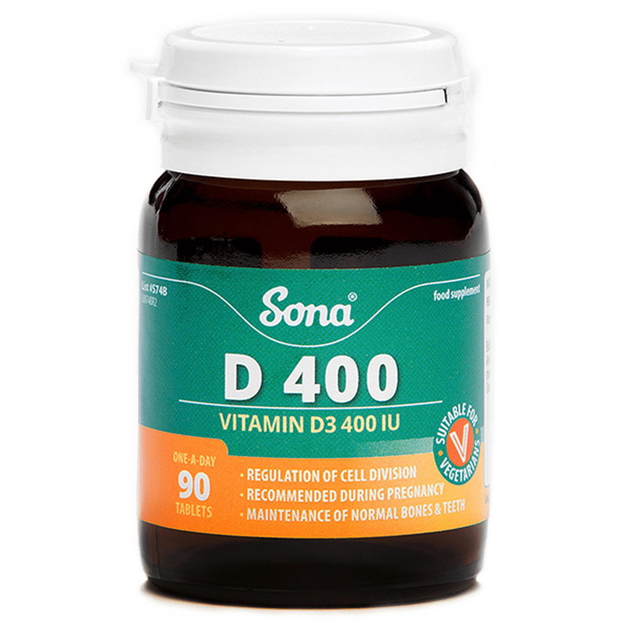 SONA D400 VITAMIN D3 400IU TABS