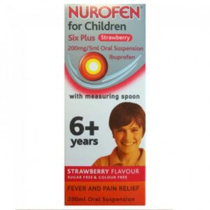 NUROFEN FOR CHILDREN 6+ 200MG/5ML STRW