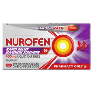 NUROFEN LIQUID CAPS 400MG